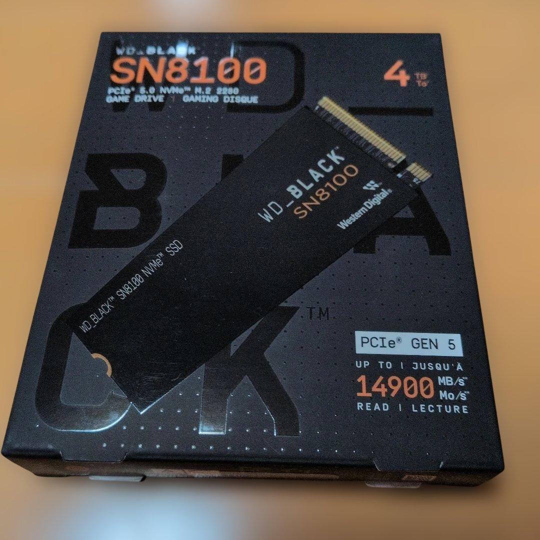内蔵型SSD WD BLACK SN8100 4TB SSD