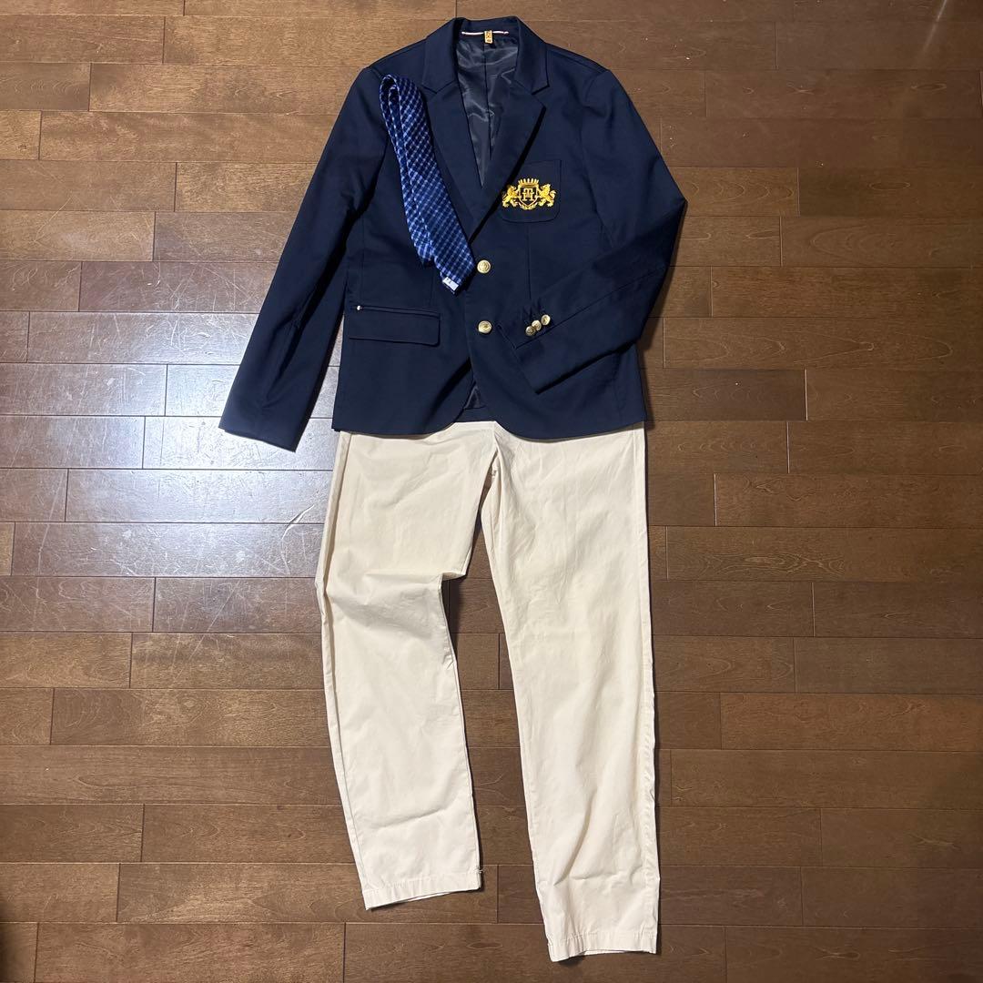 トミーヒルフィガー　フォーマル　152 ブレザー　パンツ　ネクタイ 3点セット