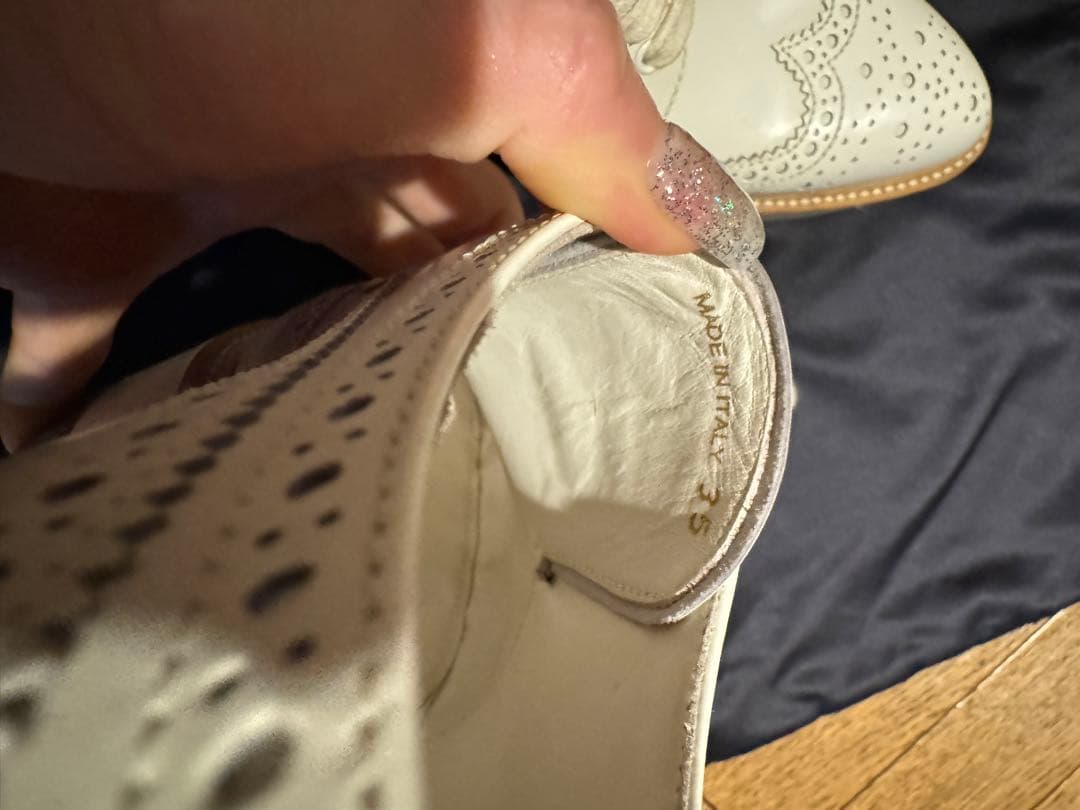 PRADA プラダ　ウィングチップ　エナメル　シューズ　35