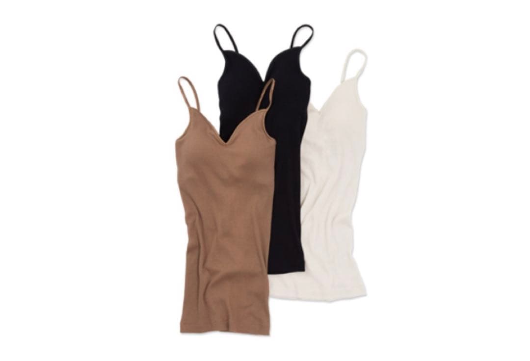 Souple Luz スープレルース コットンシルクリブ ブラパットキャミソール