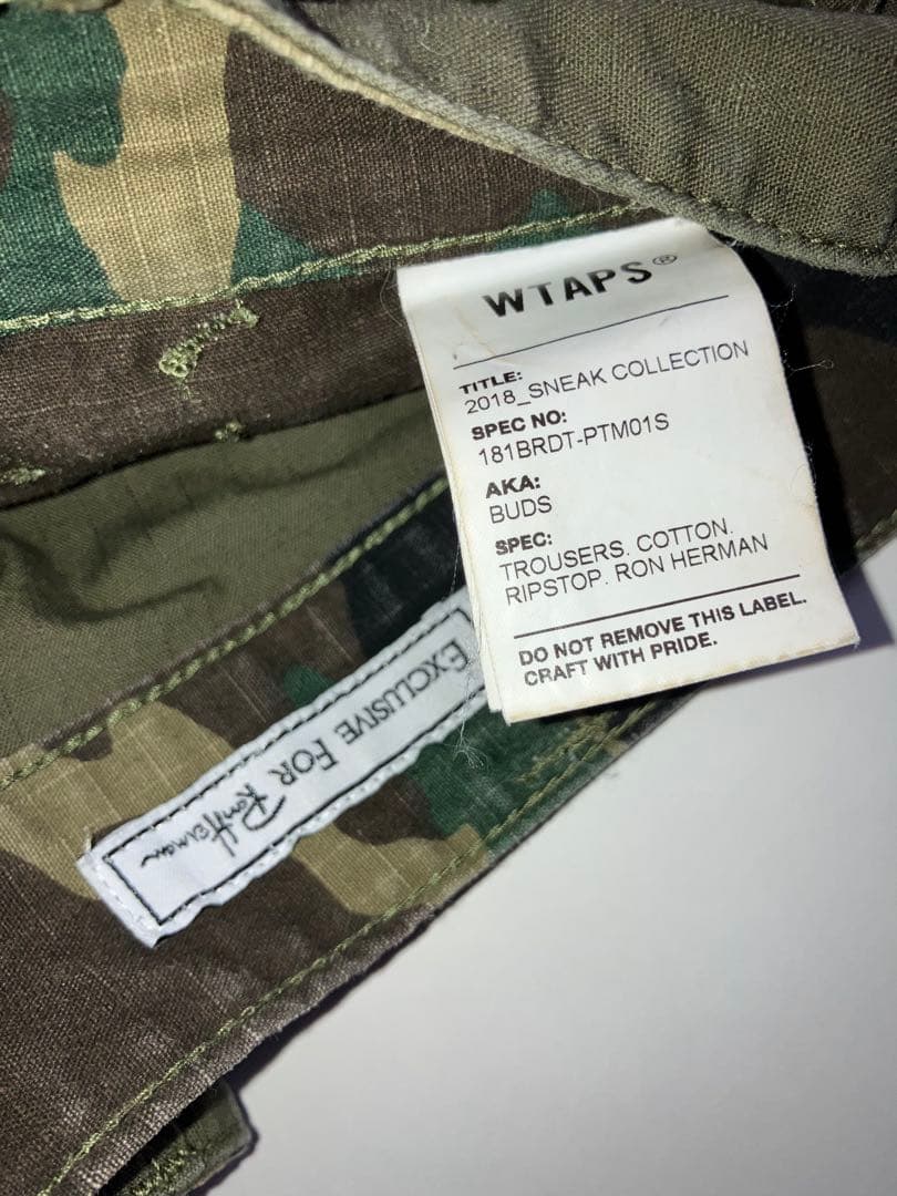 WTAPS Ron Herman ミリタリーパンツ オリーブ