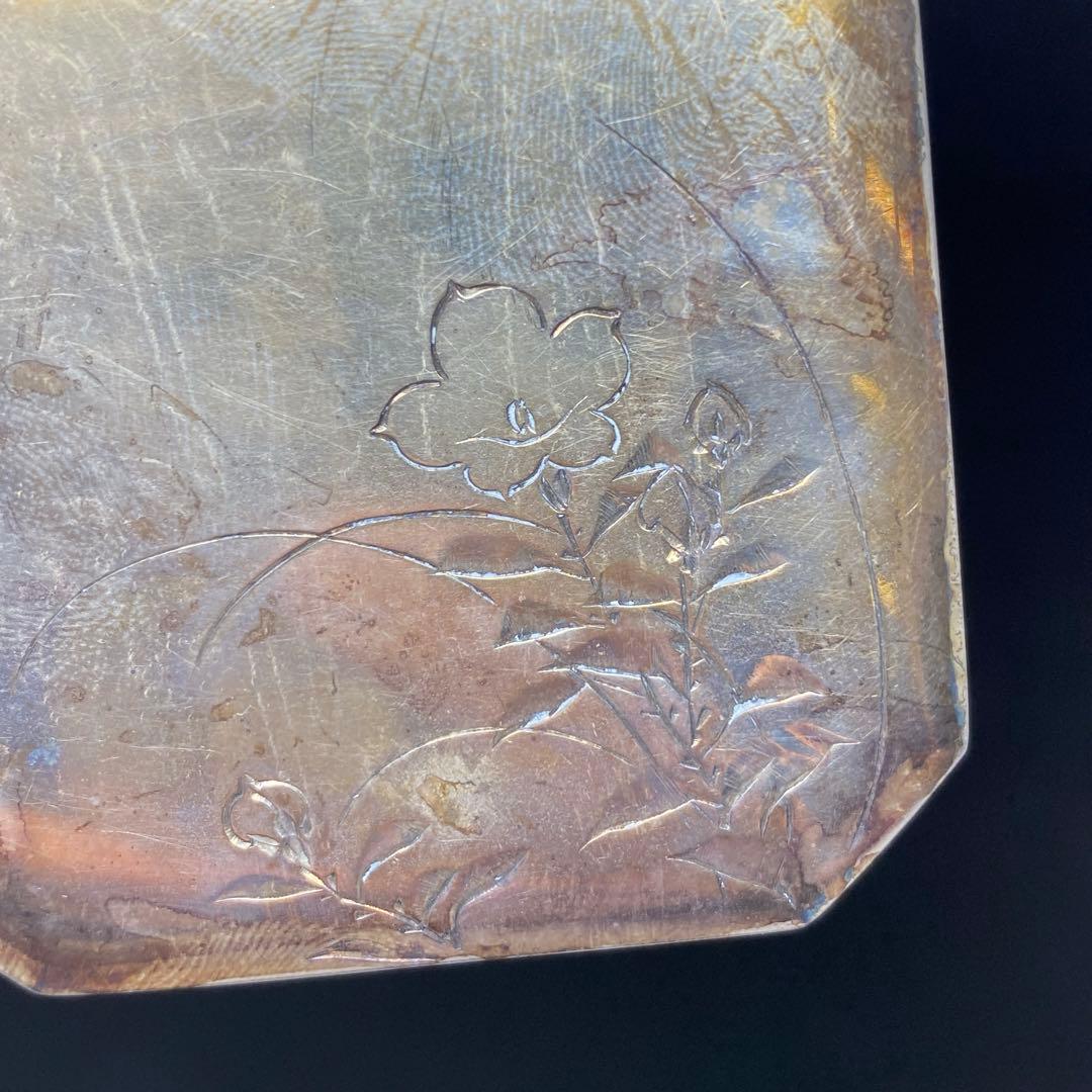 純銀　四足　彫金　ボンボニエール　102g 東さ8-0208☆2F