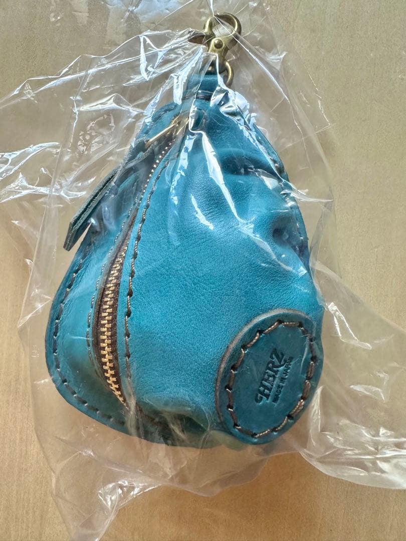 新品 ヘルツ HERZ セルリアンブルー ギョウザ型小銭入れ ケース限定