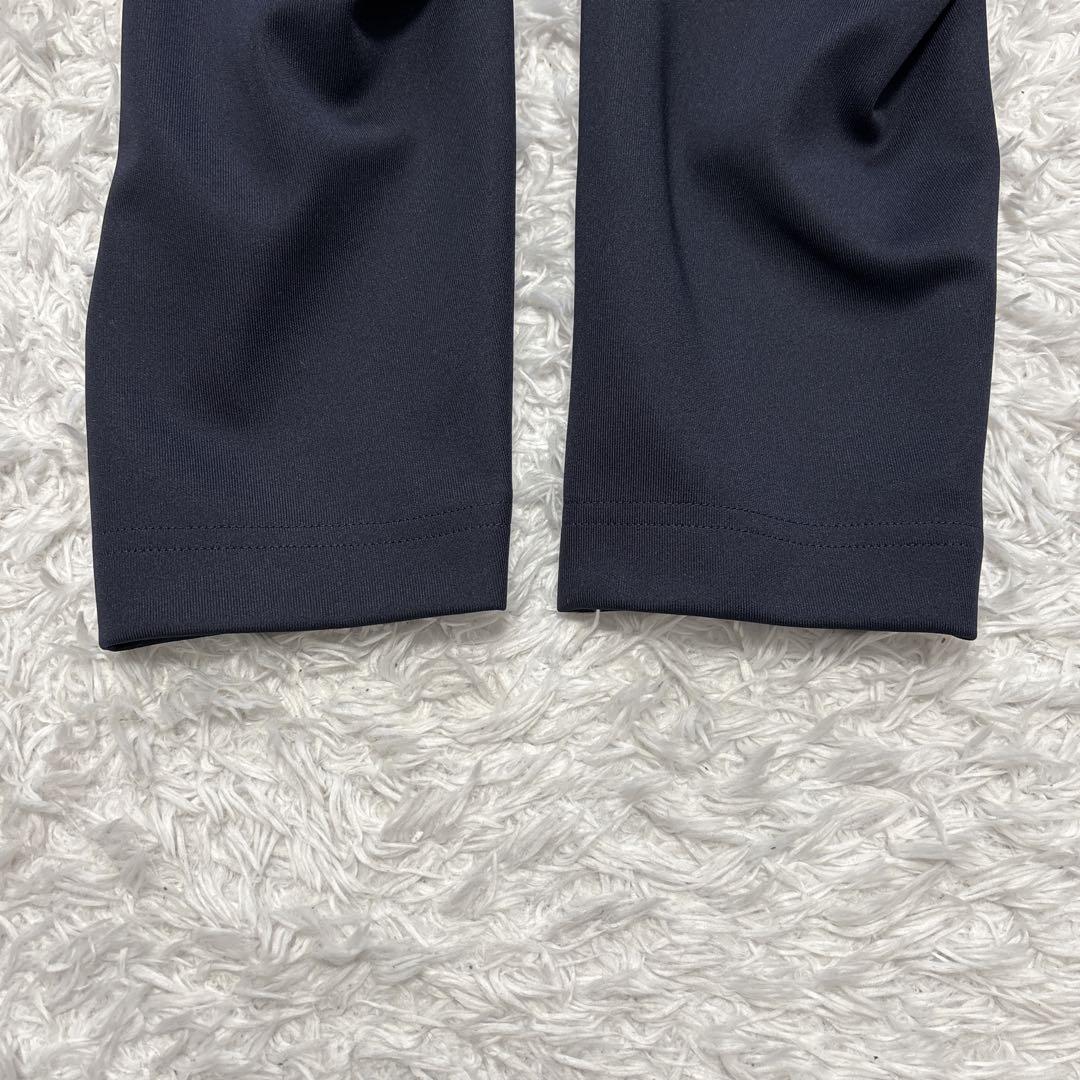 【CELFORD】セルフォード パフスリーブ Vネック フレアワンピース 濃紺