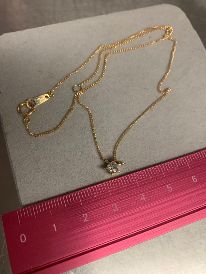 coco です　k18 ダイヤモンドネックレス0.22 18金のネックレス