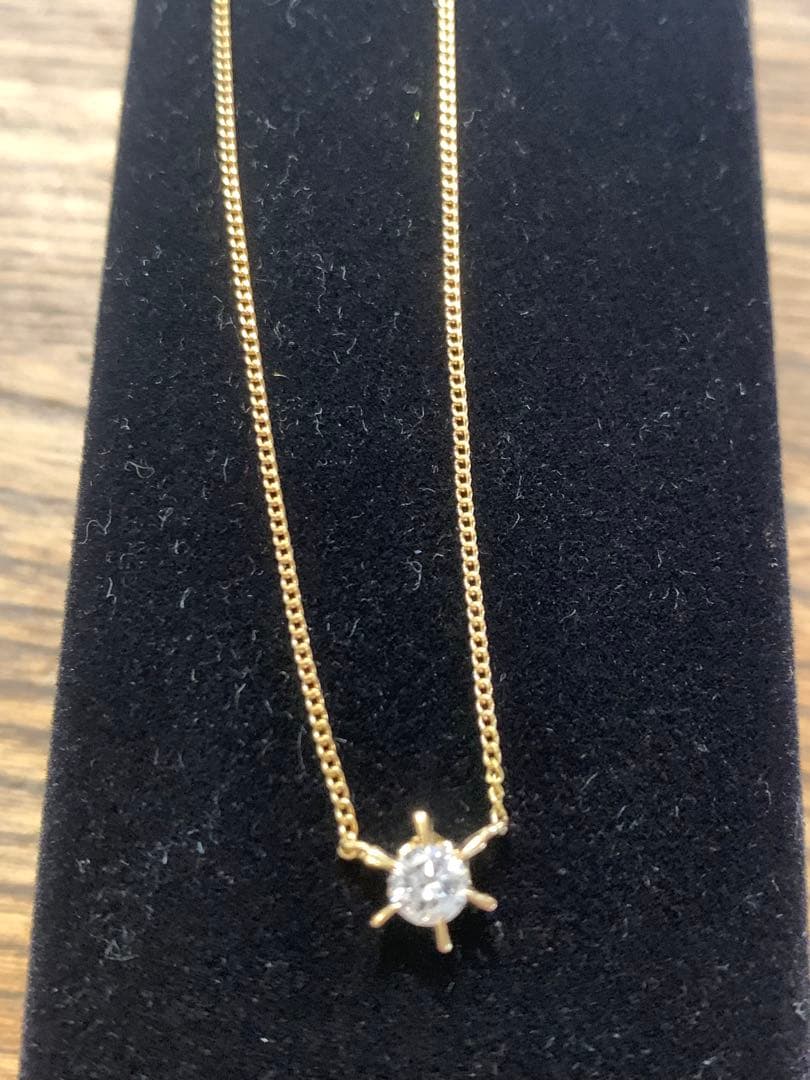 coco です　k18 ダイヤモンドネックレス0.22 18金のネックレス
