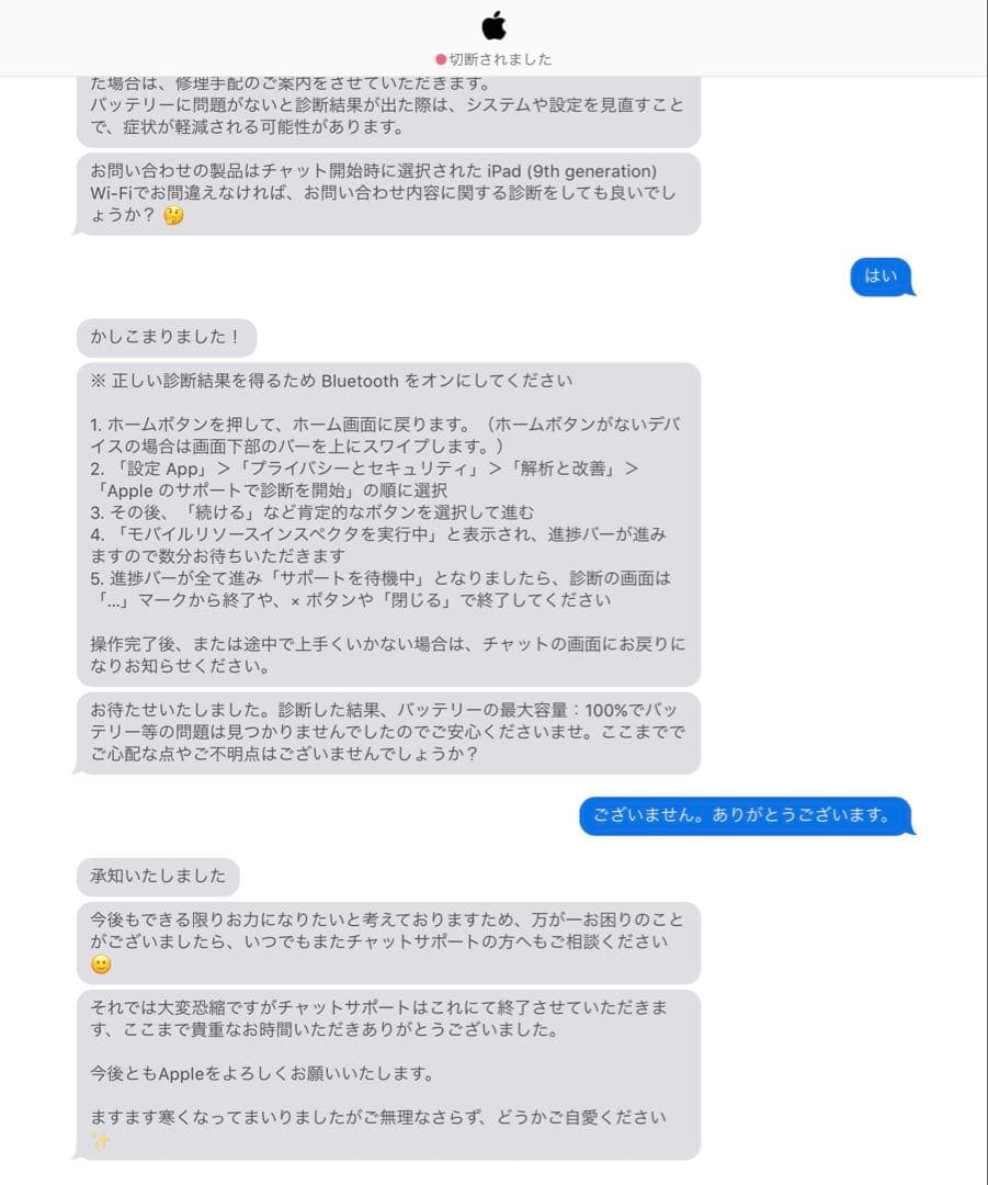 第9世代 iPad 64GB 容量100%