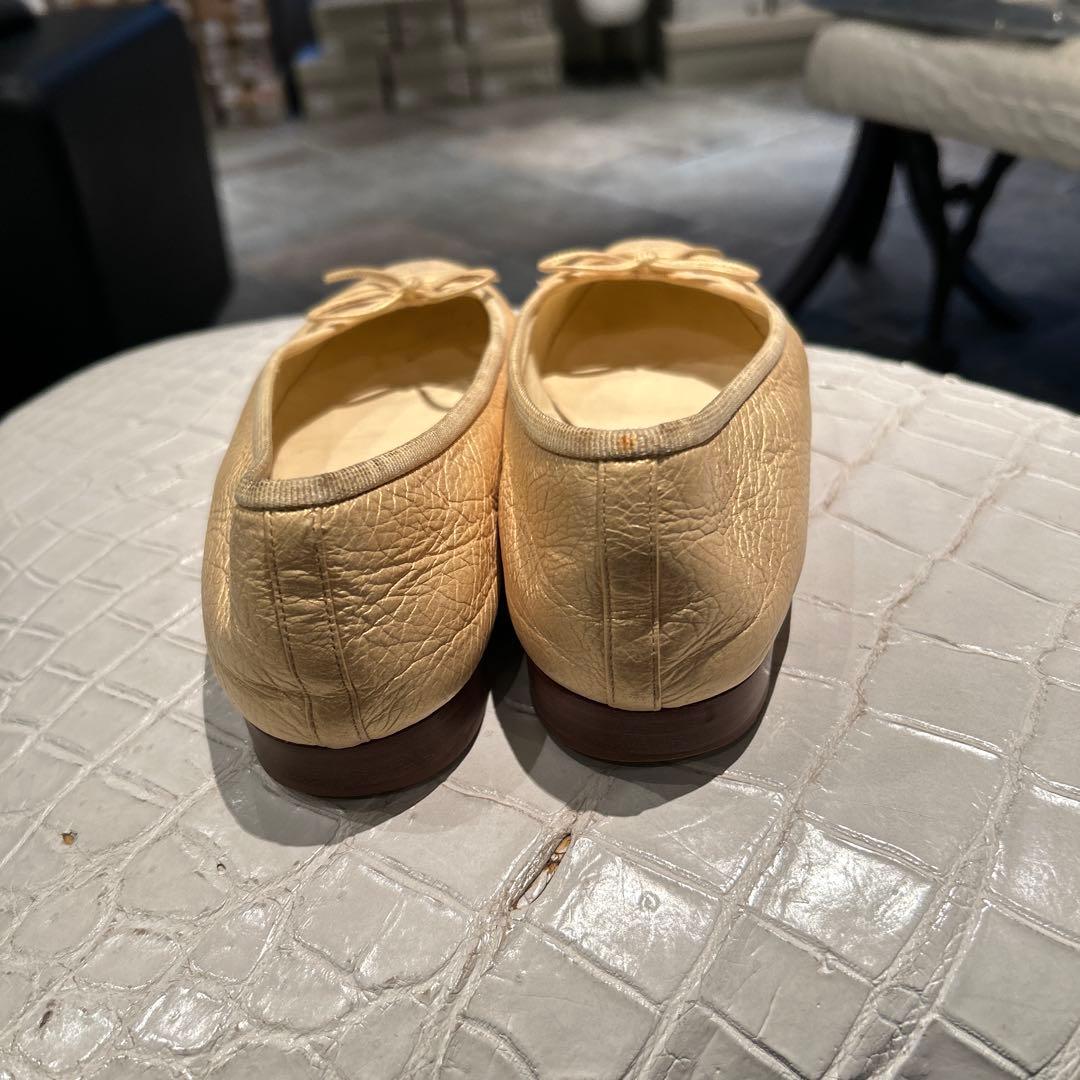 CHANEL ベージュ バレエシューズ