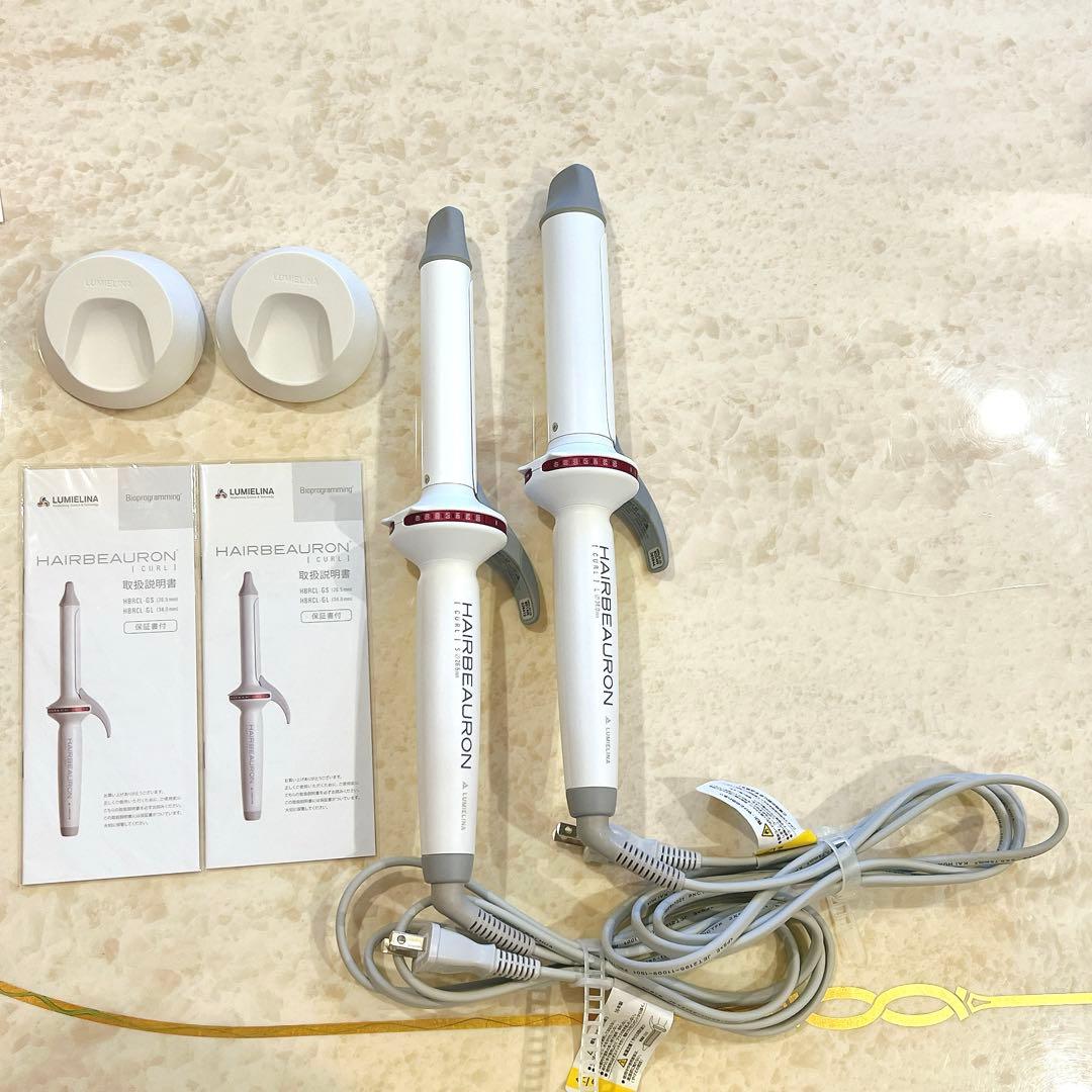 0*1様 HAIRBEAURON カールアイロン 34mm 26.5mm ２つ