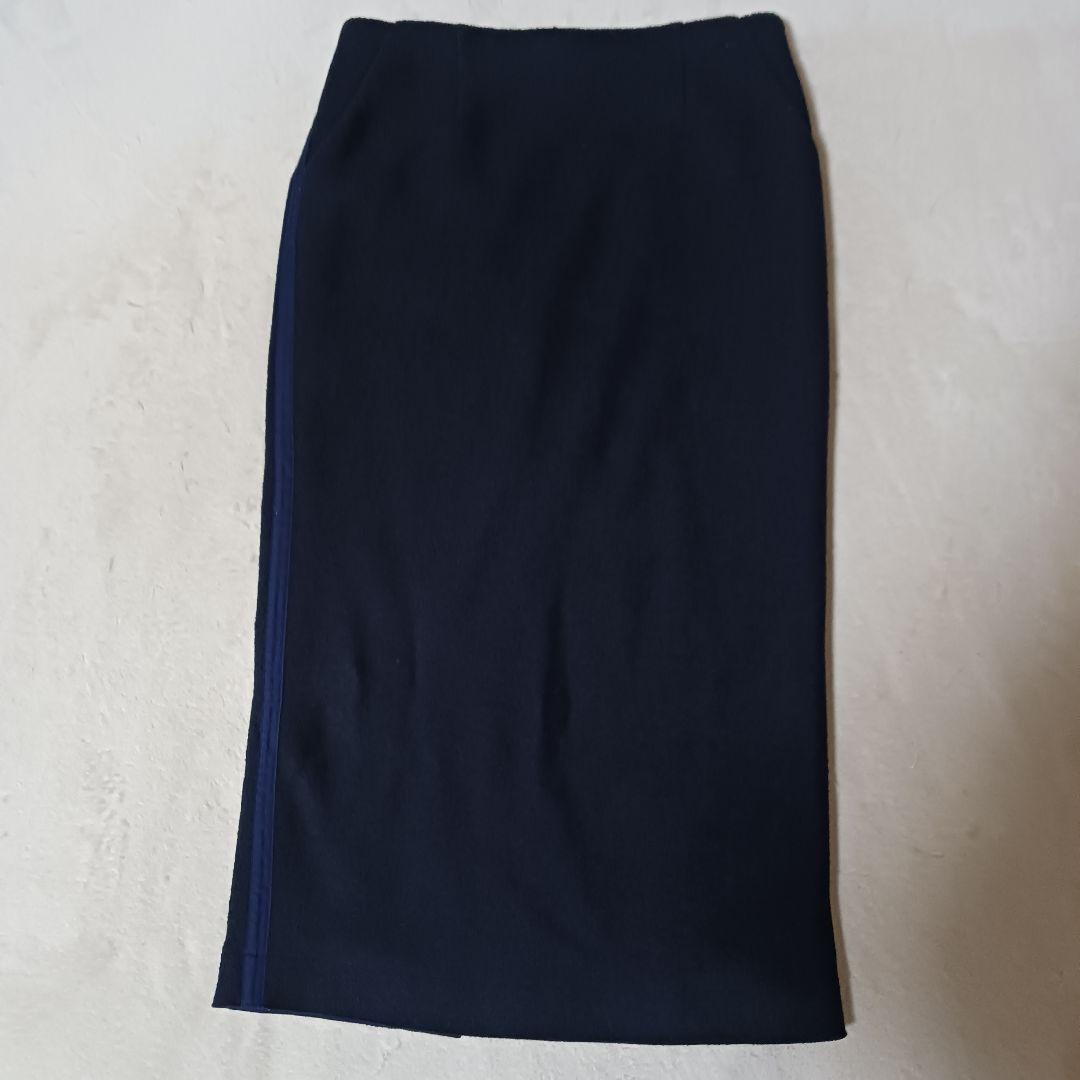 エッフェ ビームス　スーツ　セットアップ　タイトロングスカート　ジャケット　濃紺