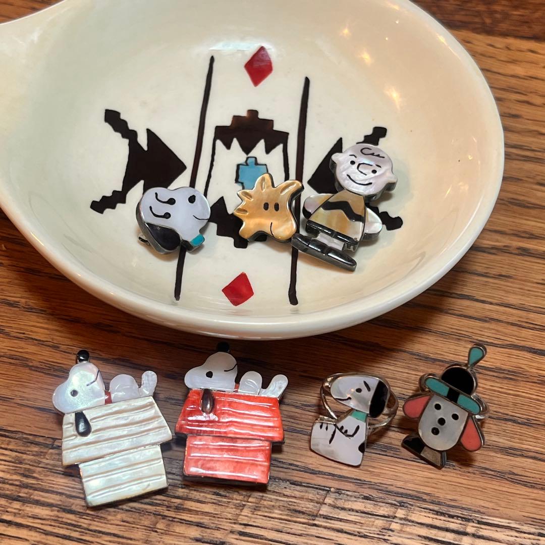 【最終値下げ】ズニ族　Zuni スヌーピー　ペンダント ブローチ