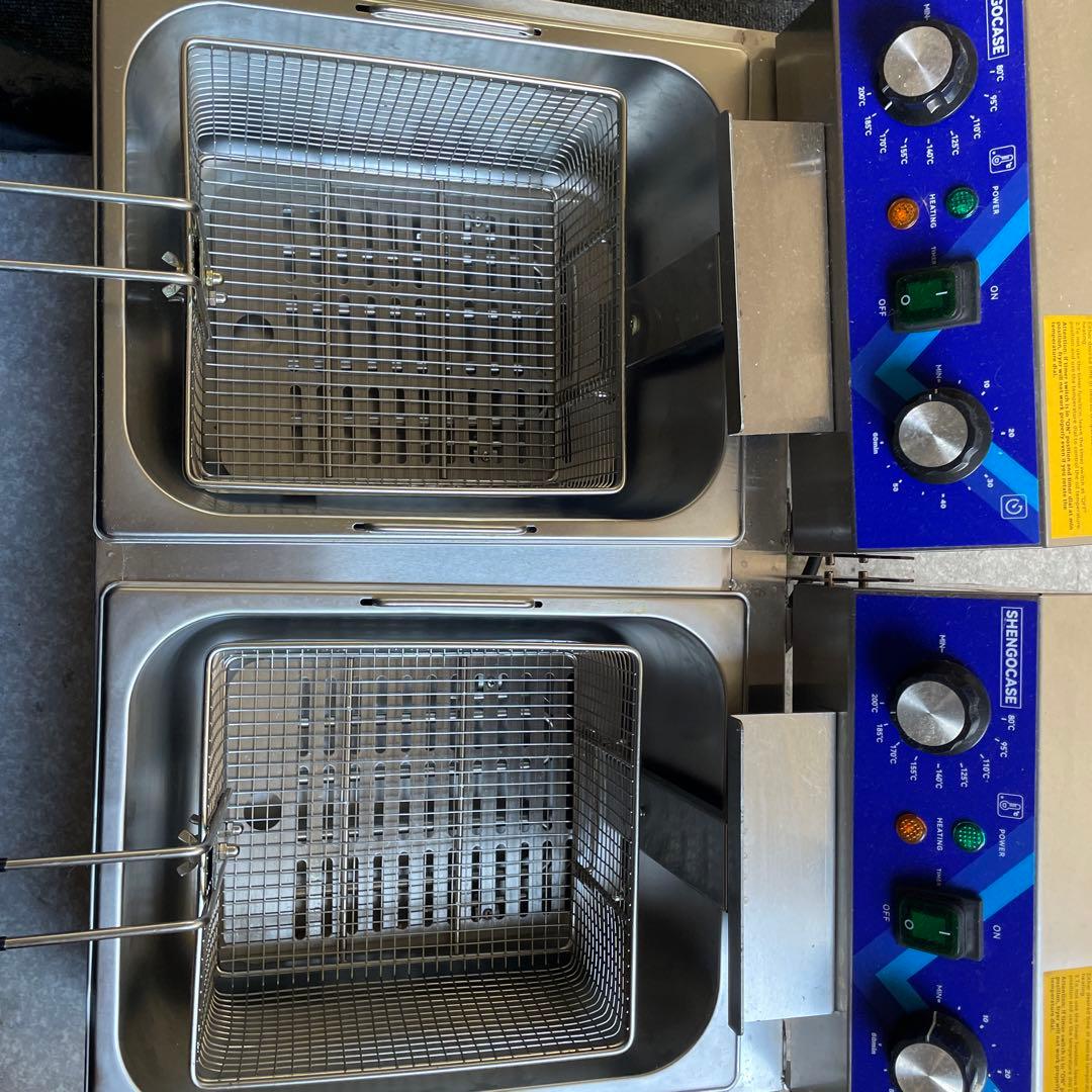 SHENGOCASE 2槽式 電気フライヤー