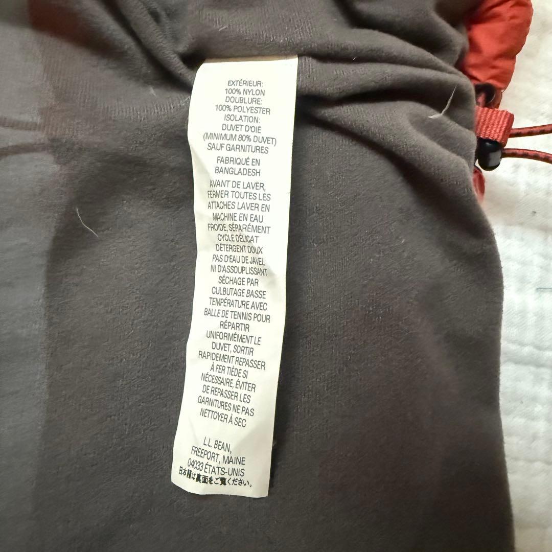 美品☆L.L.Bean エルエルビーン ダウンベスト オレンジ 極暖