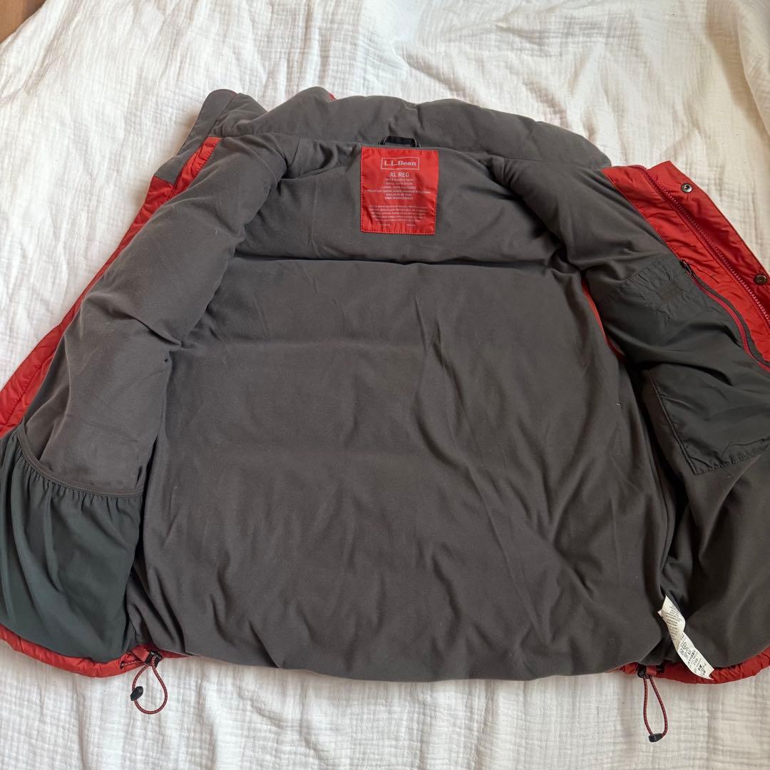 美品☆L.L.Bean エルエルビーン ダウンベスト オレンジ 極暖