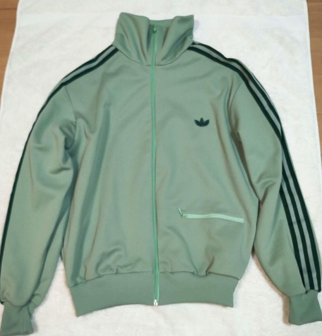 希少 美品 adidas 70s80s ミントグリーン ジャージ デサント製