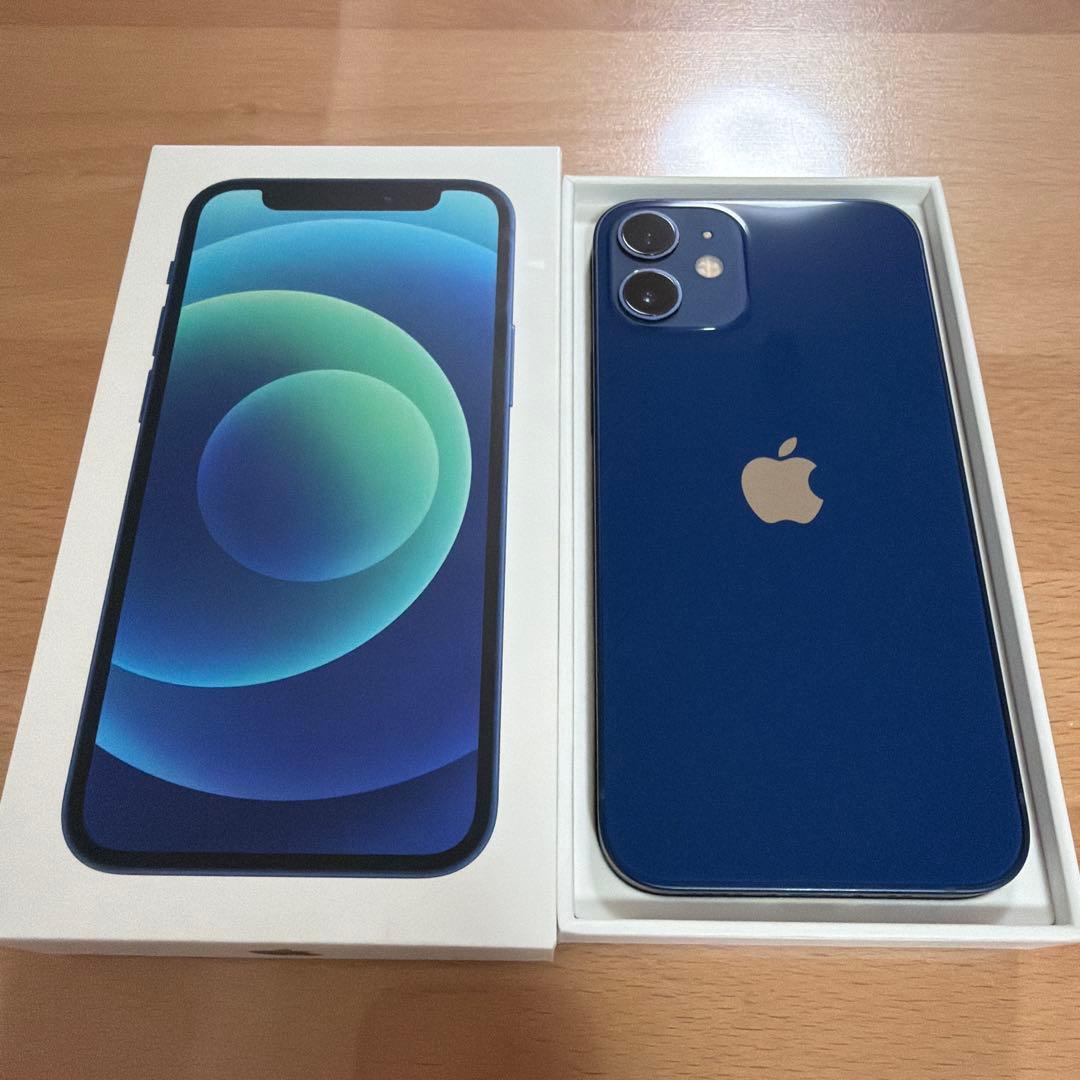 Apple iPhone12mini 本体 青 128GB 箱simフリー