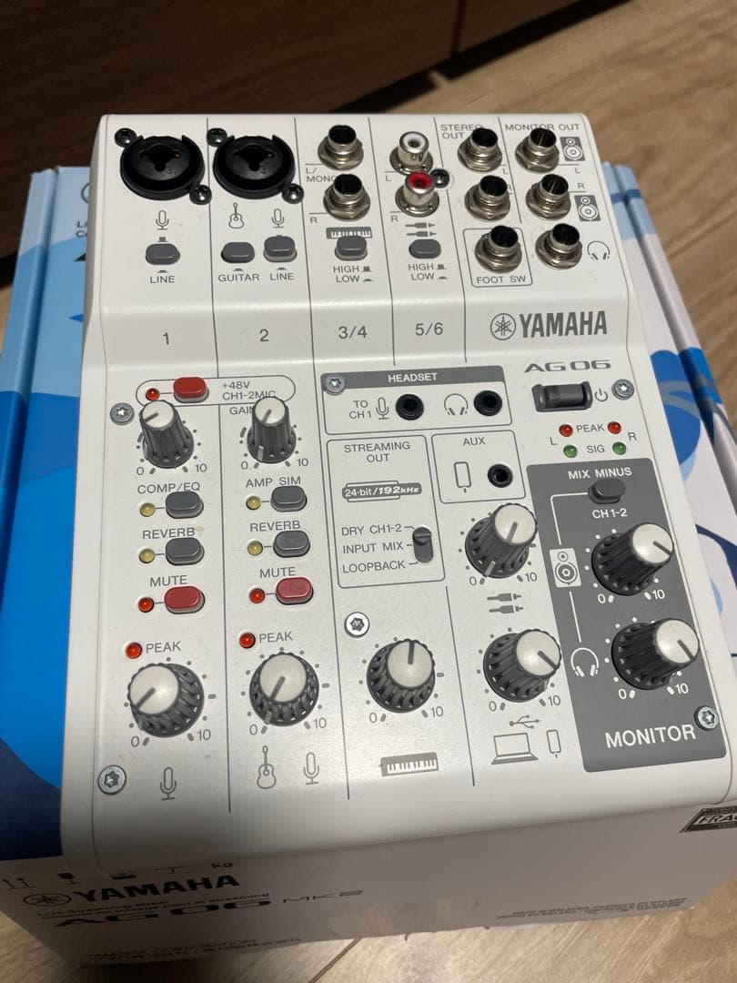 YAMAHA AG06 MK2ライブストリーミングミキサー