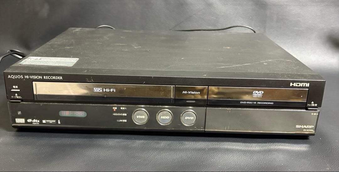 【現状品】シャープ　HDD・DVD・ビデオ一体型レコーダー　DV-ACV52