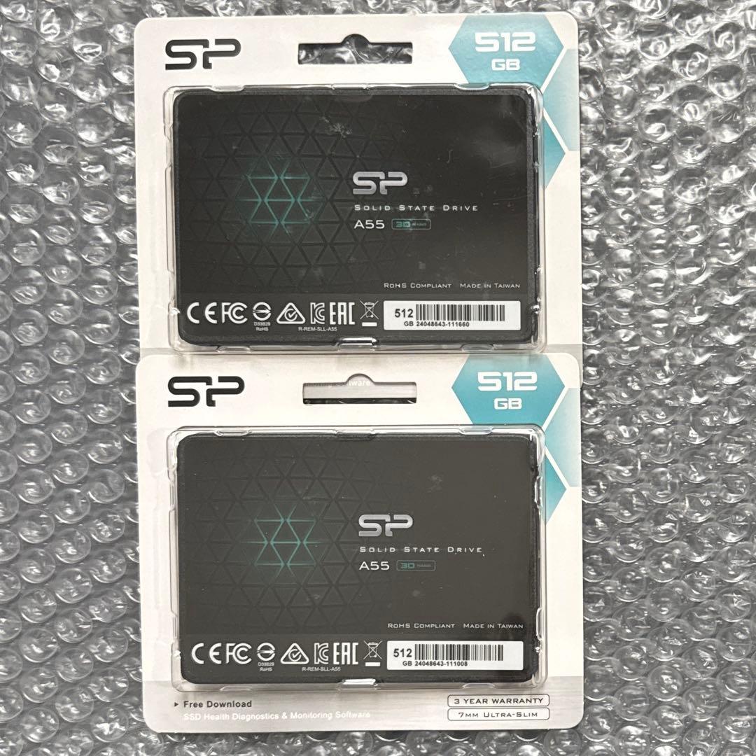 SP製 2.5インチ SSD 512GB 2個セット！