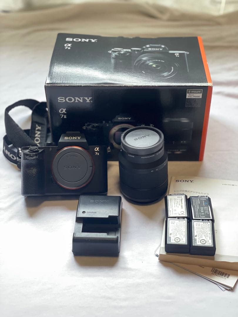 SONY α7ⅱ 標準レンズ付き【バッテリー4個付き】