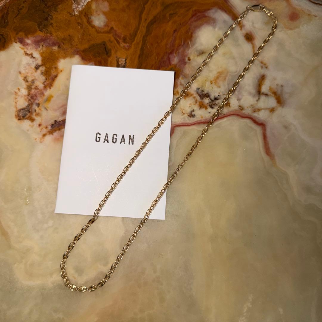 ⭐︎GAGAN ゴールド チェーンネックレスM(45cm) 18KGP