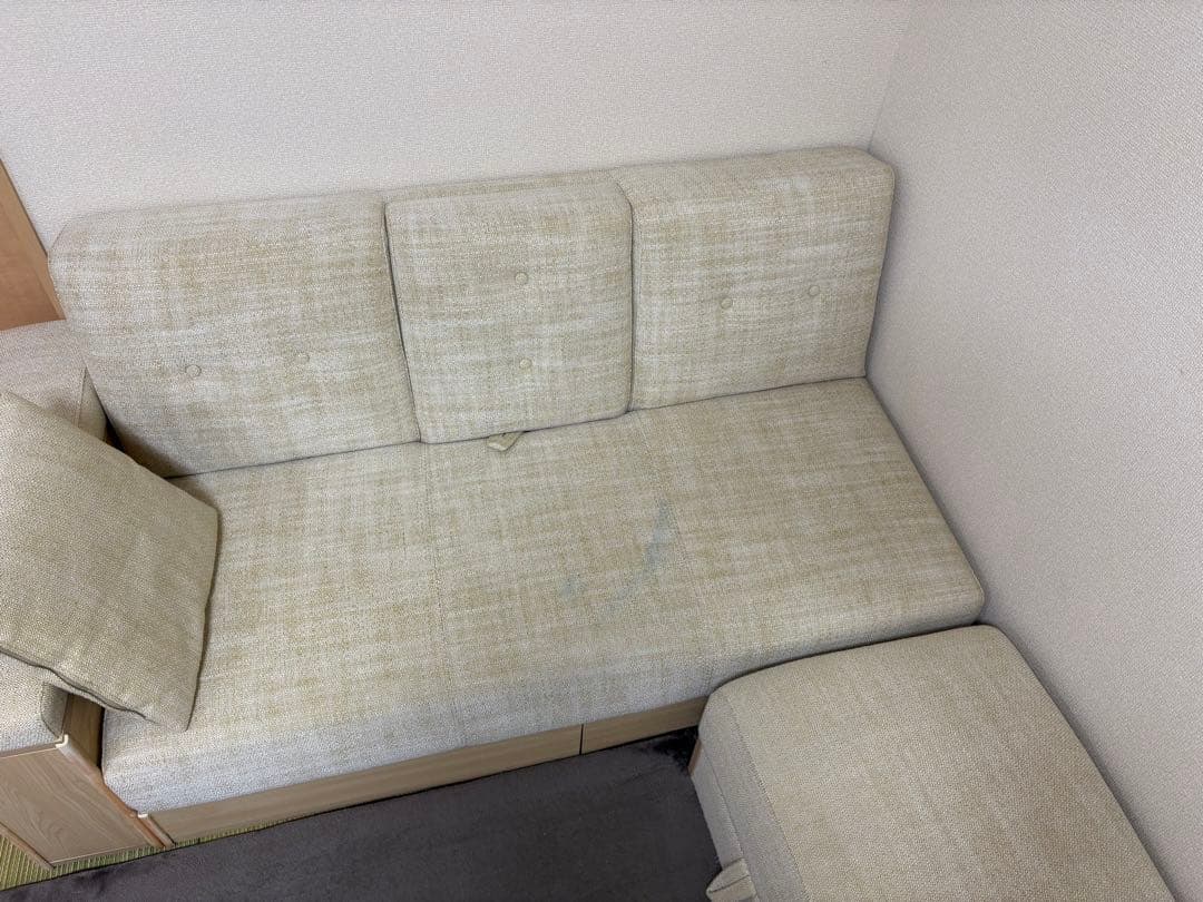 ※【ライオネル】収納付き3人掛け多機能ソファのみ