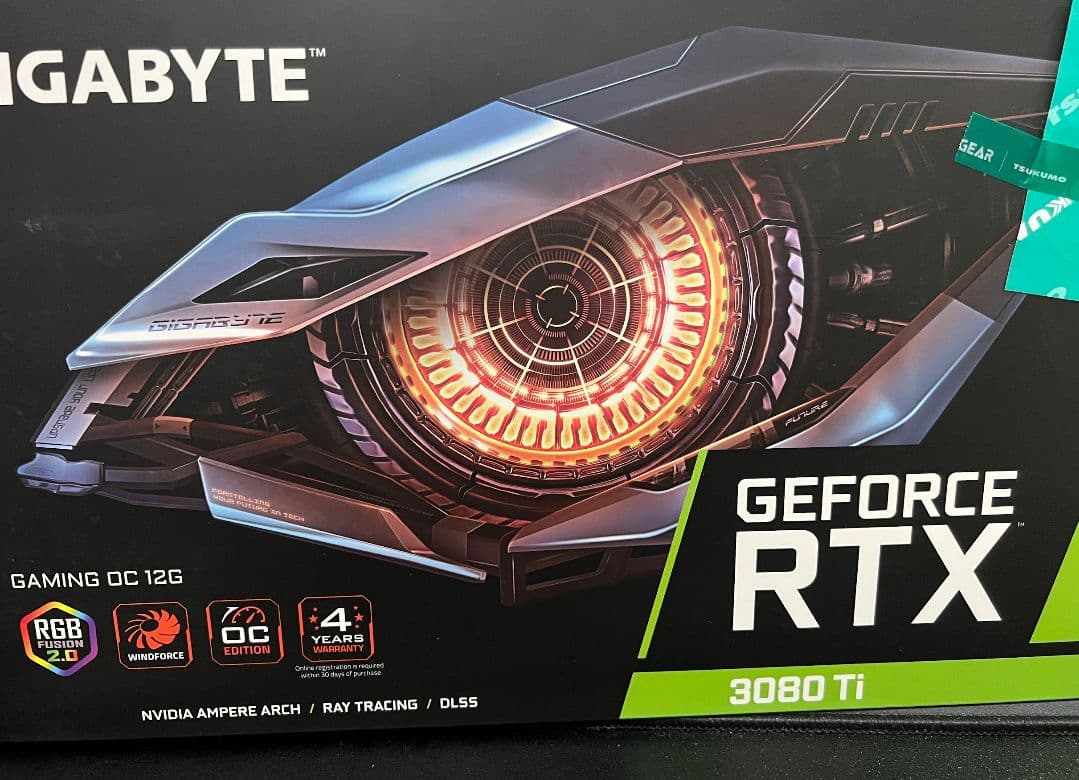グラフィックボード・グラボ・ビデオカード GIGABYTE GEFORCE RTX 3080 Ti 12GB OC