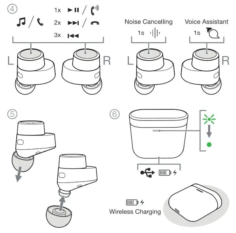 [極美品]Bowers&WilkinsP15ノイズキャンセリング付き　イヤホン