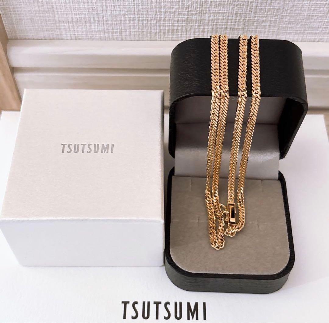 値下げ不可　ジュエリーツツミ　K18喜平ネックレス　Ｗ6面　12.7g 未使用