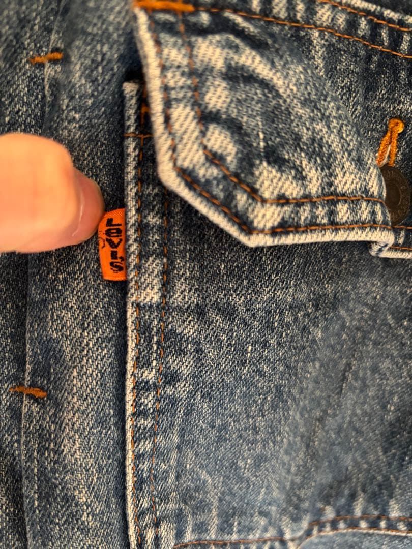 levi's 70502 2nd デニムジャケット　オレンジタブ