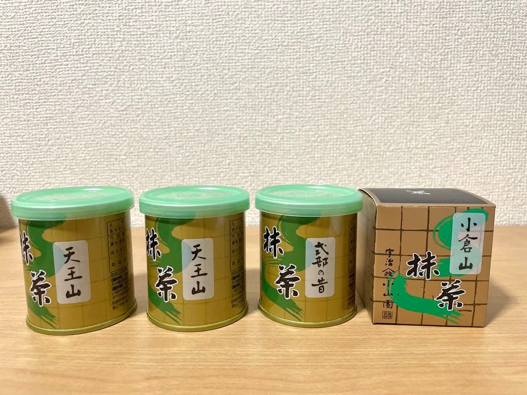 山政小山園 抹茶 30g缶　4缶セット　天王山　式部の昔　小倉山