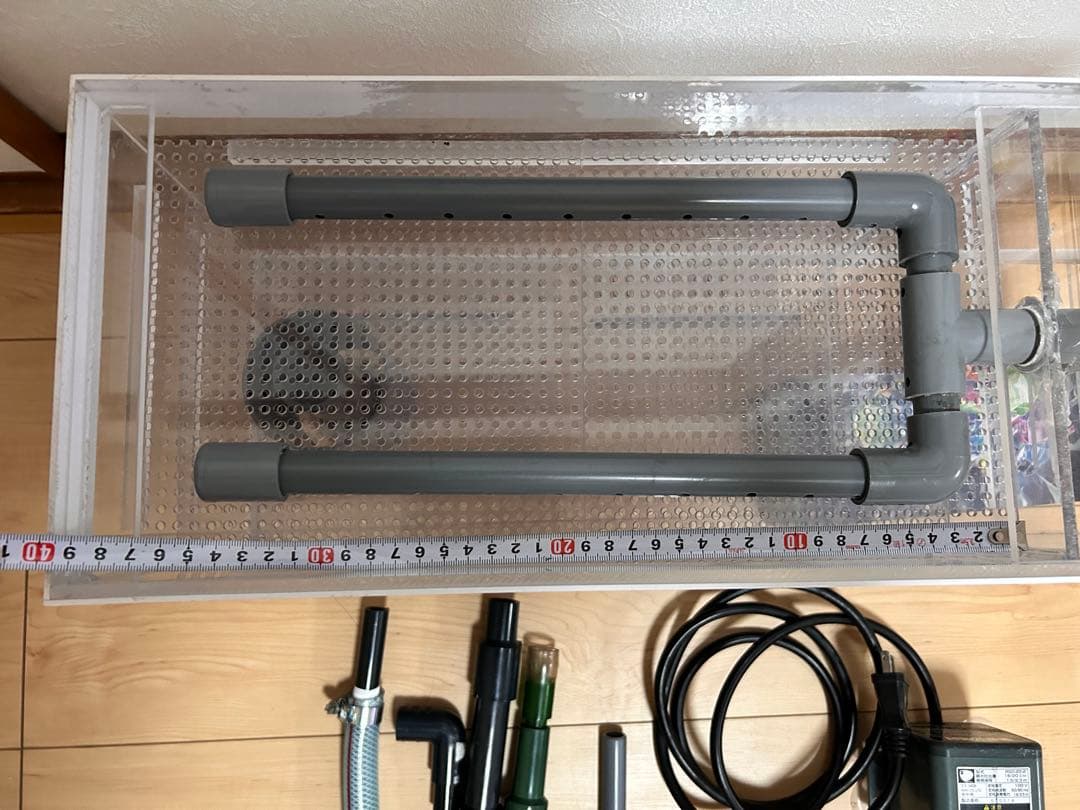 60cm上部濾過ウェット&ドライフィルターとレイシーポリプセット