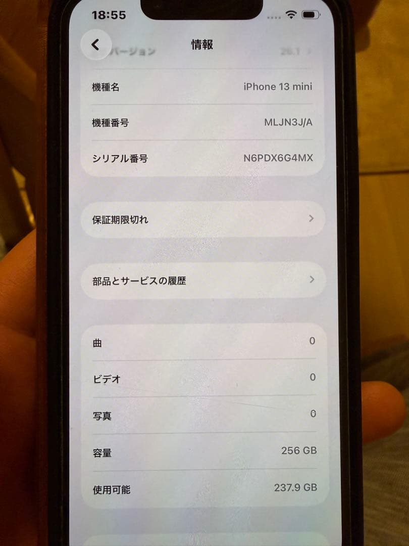 Apple iPhone 13 miniブルー 本体　256GB