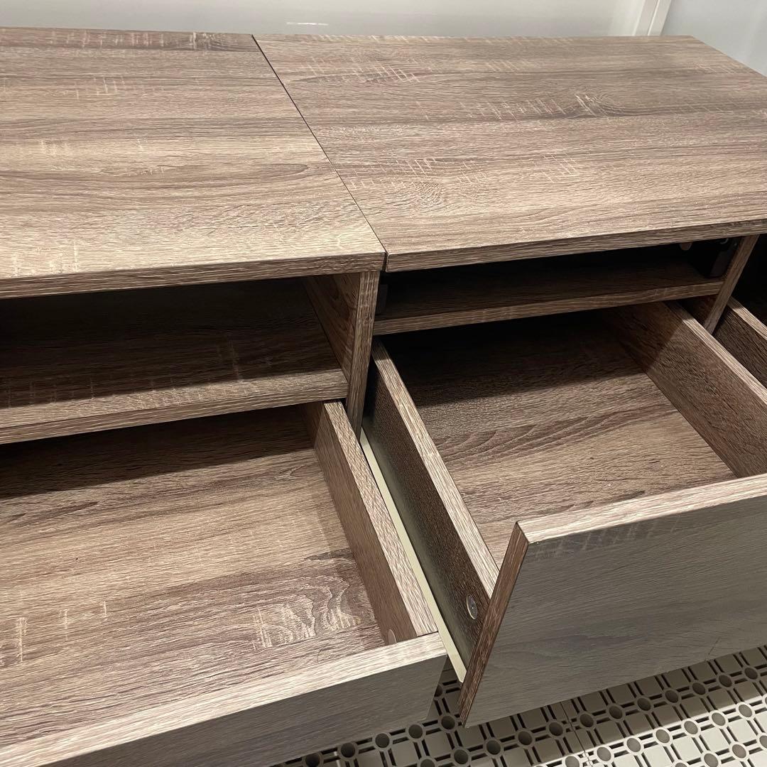 RASIK ドレッサー テーブル 幅95cm チャコールグレー