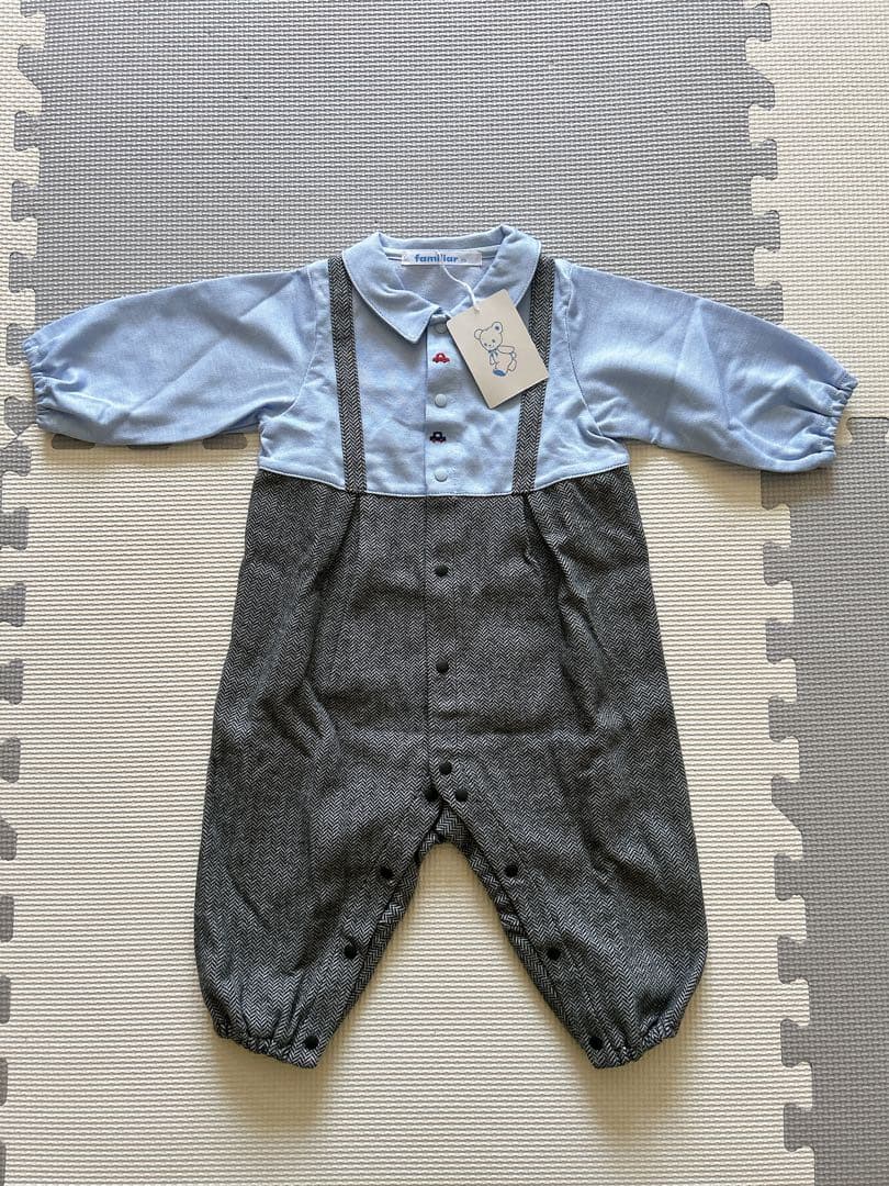 familiar カバーオール 70 長袖 フォーマル 結婚式 入園式