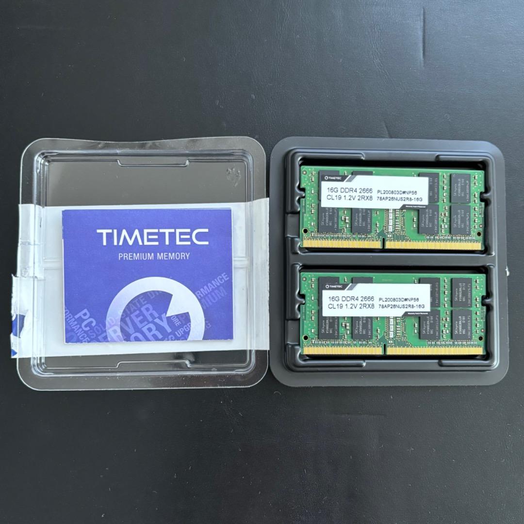 Timetec 32GB(2x16GB) Mac用 Apple 専用増設メモリ
