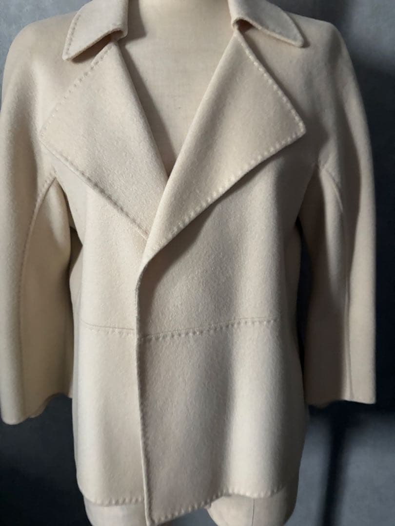 ADORE カシミアリバーコート　ホワイト