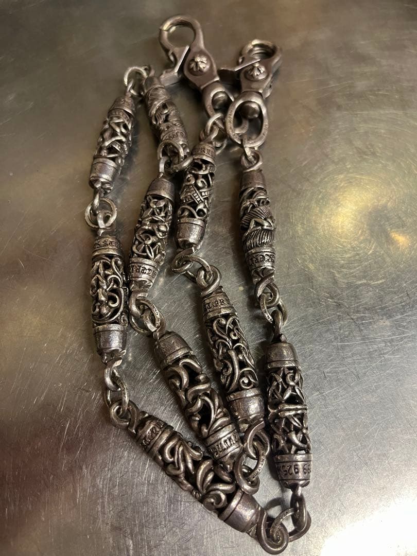 樽数珠繋ぎウォレットチェーン 約60cm