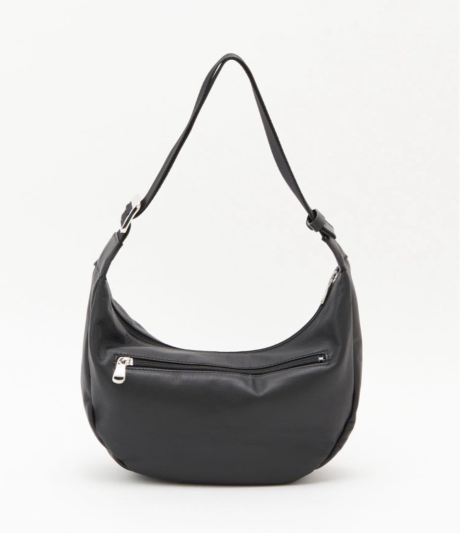 ソフトレザーラウンドショルダーバッグ ハンドバッグ