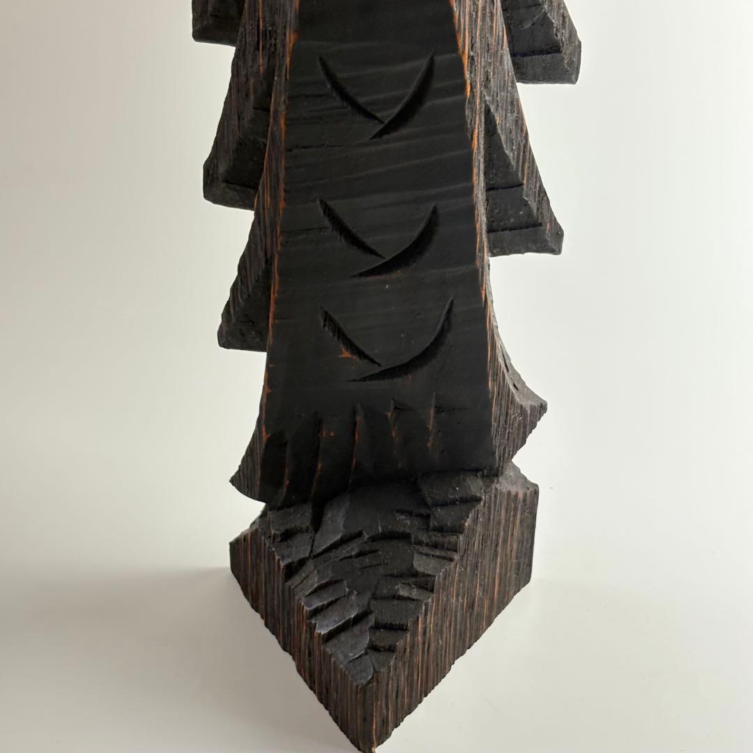 円正 円空 彫刻 置物 仏像 高さ約70cm 木工 円空仏 木彫り