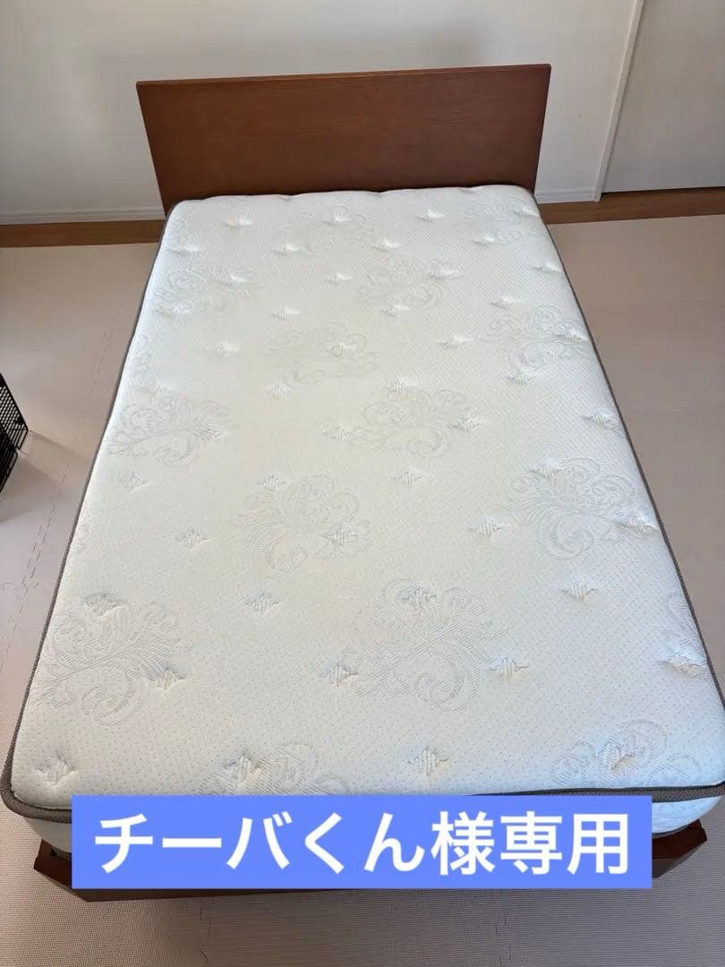 日本ベッド セミダブルマットレス(ピロートップ)＆フレームセット