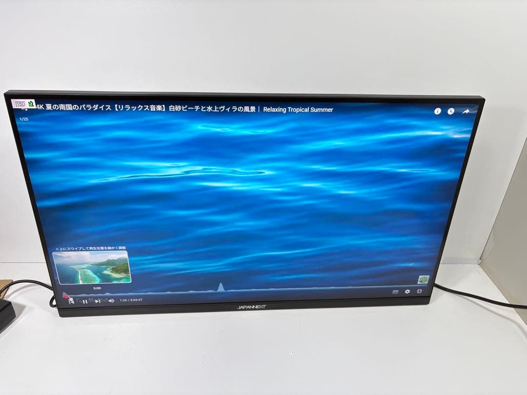 JAPANNEXT 4K液晶モニター　ほぼ未使用