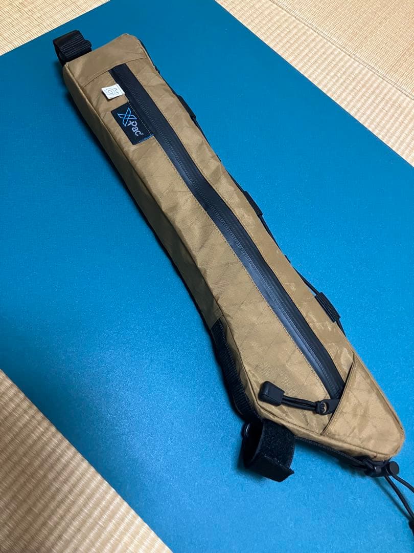 ハンドメイドフレームバッグx-pac VX21HS コヨーテブラウン43cm