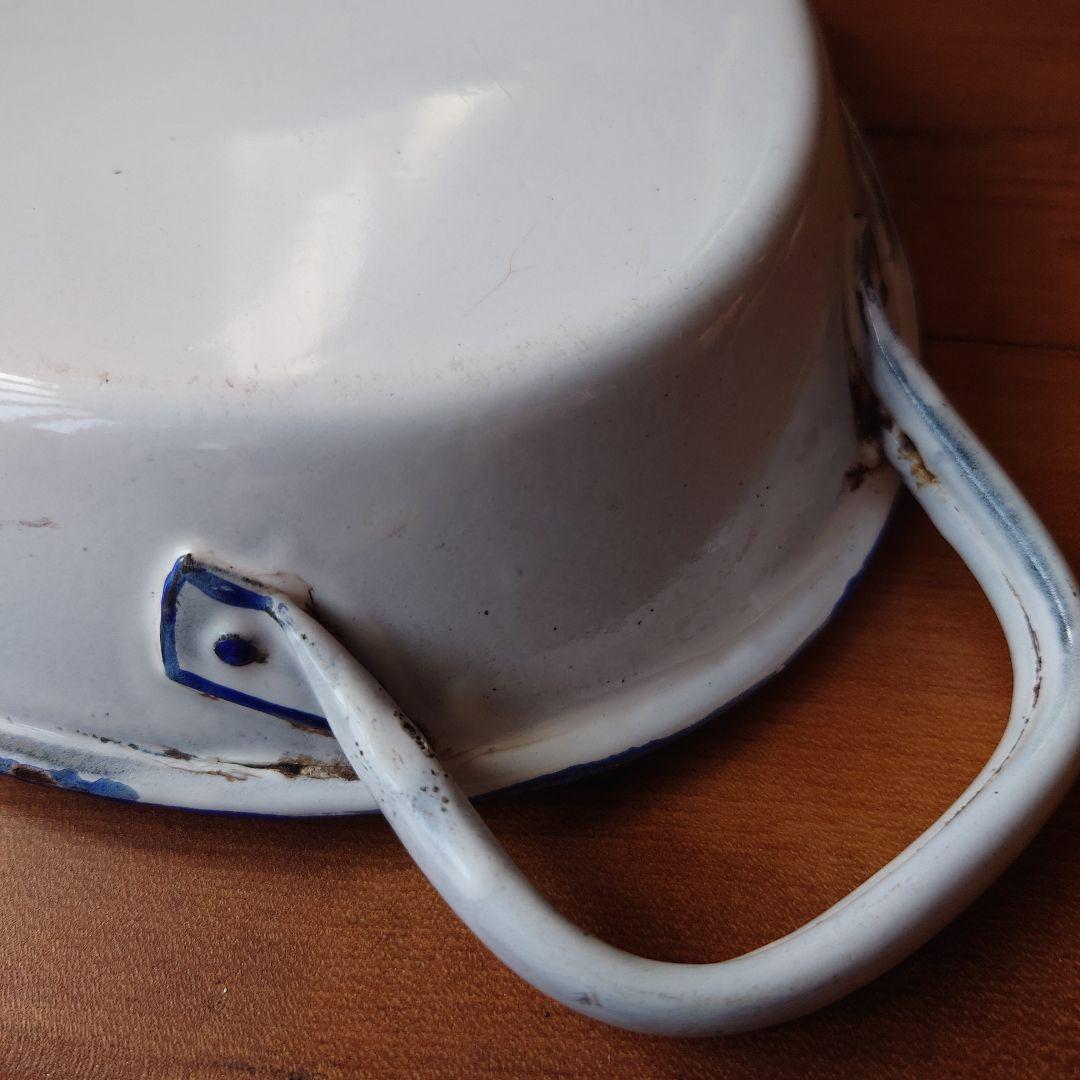 フランスアンティーク琺瑯パン