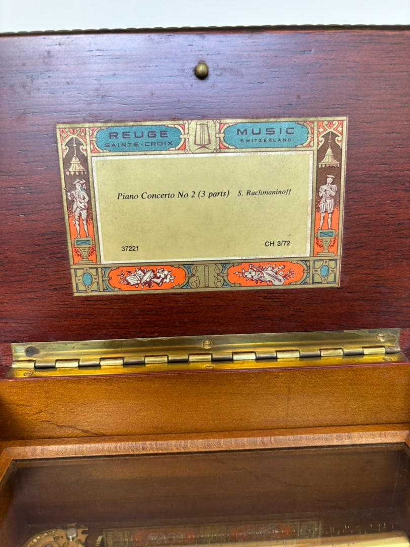 良音 高級オルゴール REUGE 72弁 ピアノ協奏曲第2番 3曲 ラフマニノフ
