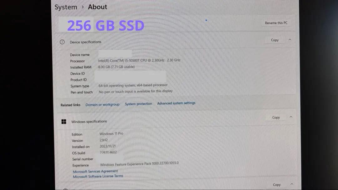 ミニPC Lenovo ThinkCentre M80q Tiny 2020 i5