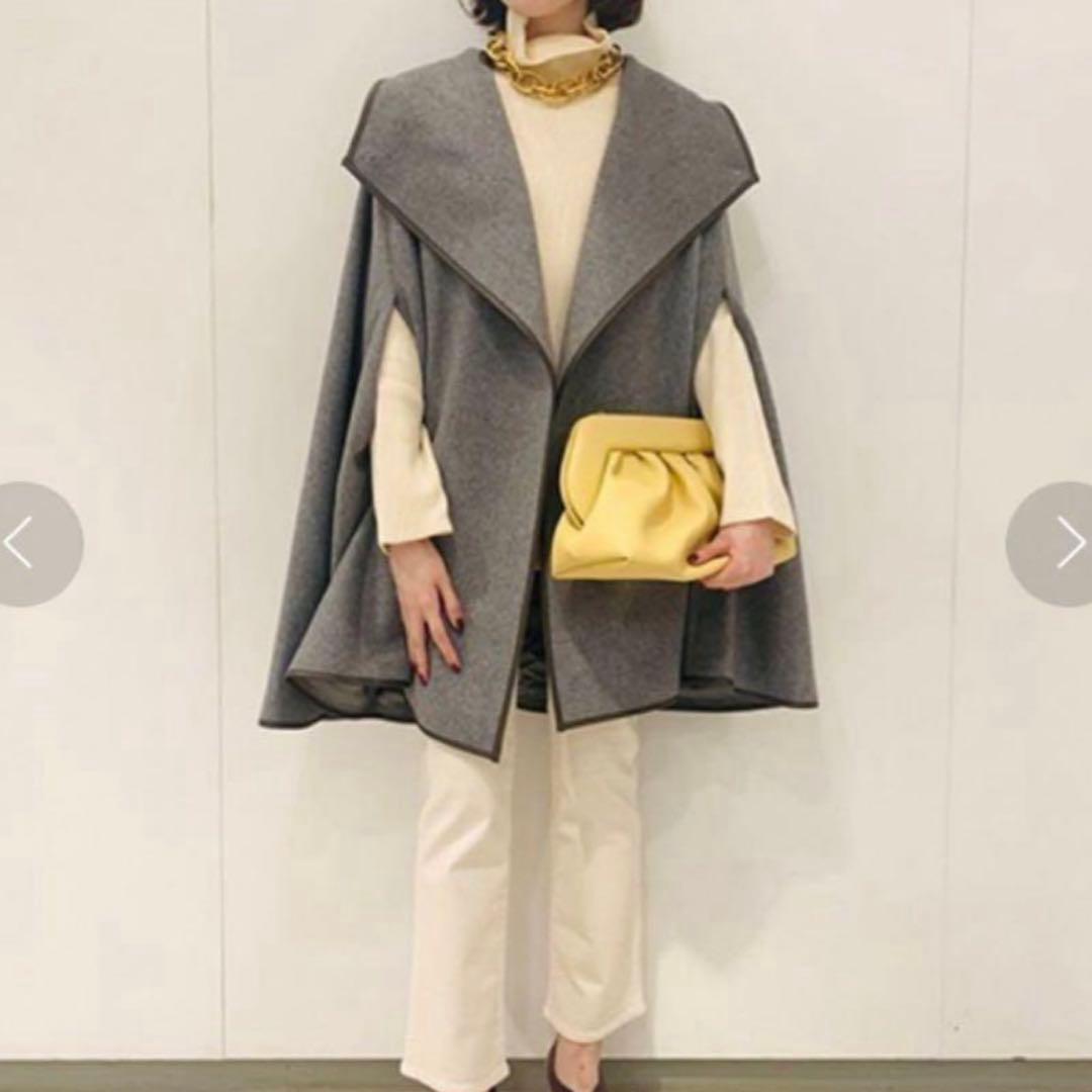 【美品】エストネーション　estnation カシミヤビーバーケープコート