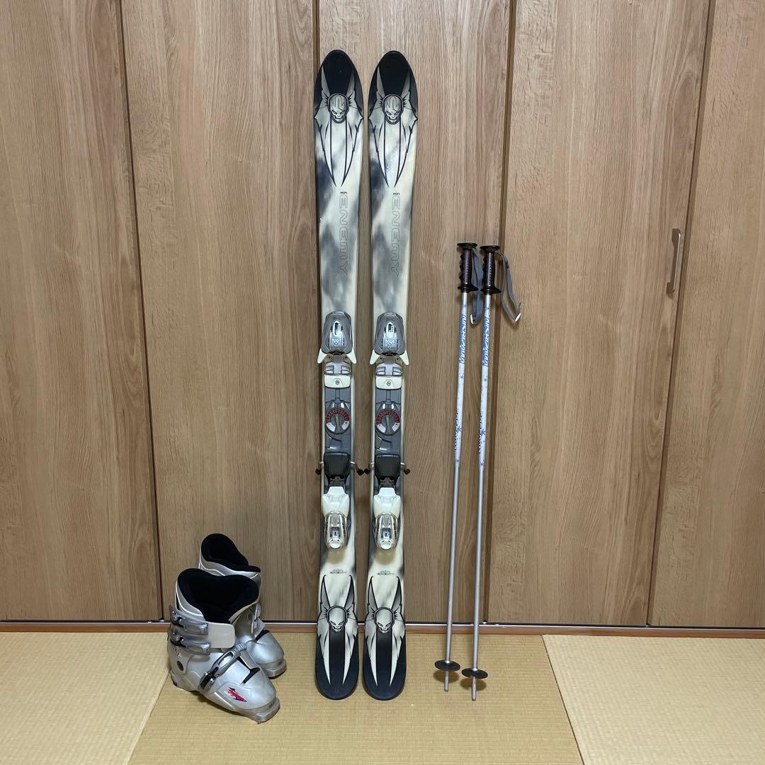 【スキーセット】min ENEMY 140cm ブーツ Bighorn 24cm