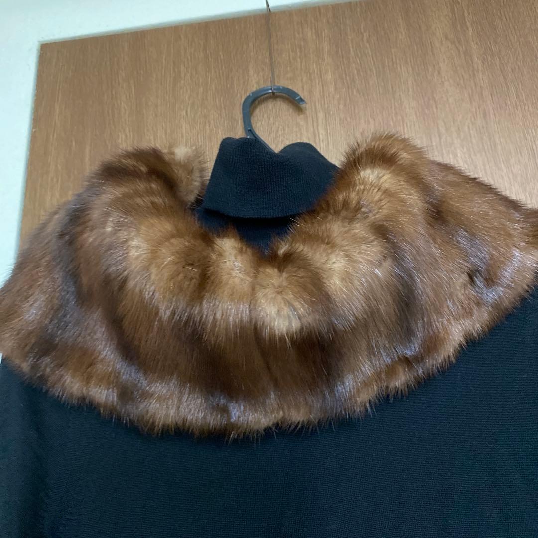 ミンクリバーシブルスヌード