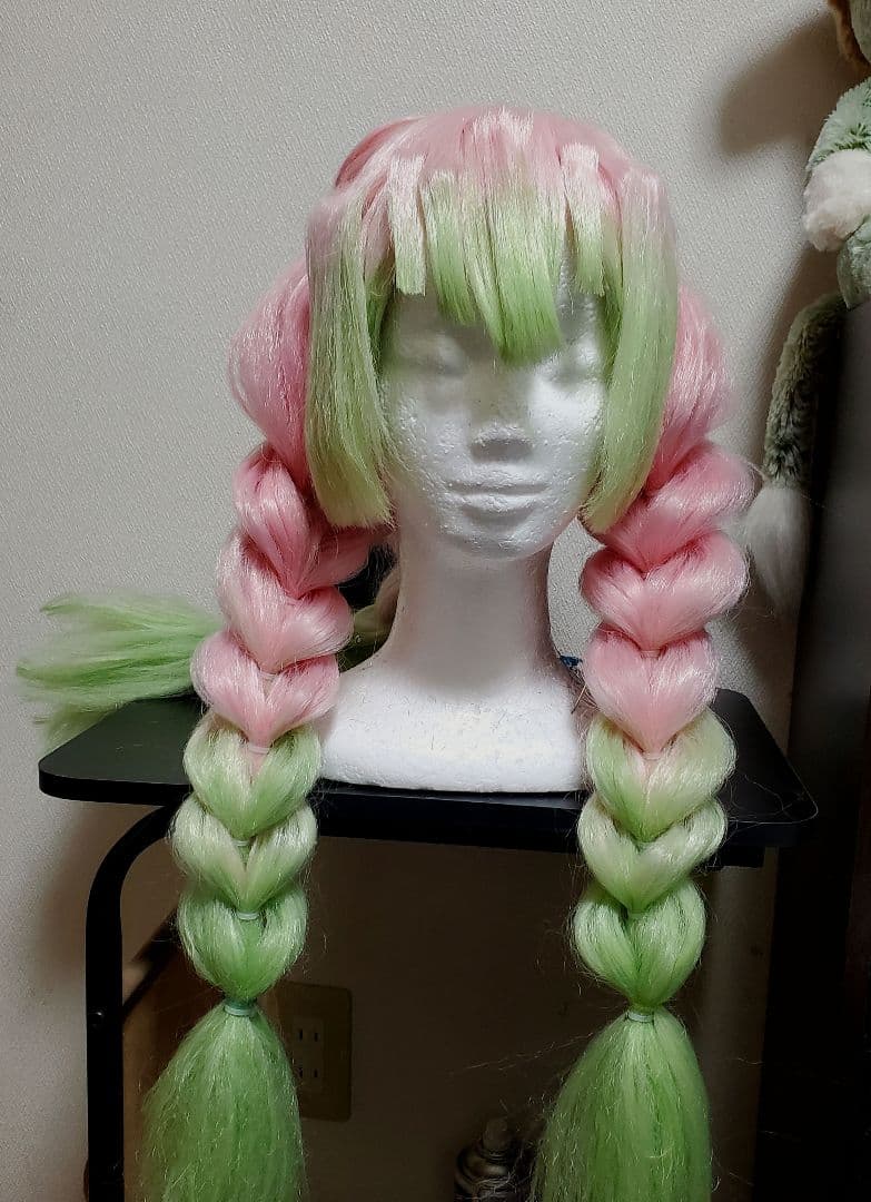 23日までお値下げ甘露寺蜜璃 セット済み ウィッグ